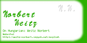 norbert weitz business card